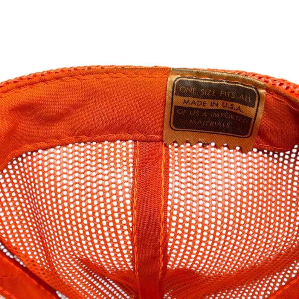 Vintage Buck Fever Hunting Hat | Blaze Orange Deer Snapback Trucker Cap‎ USA - Picture 8 of 11